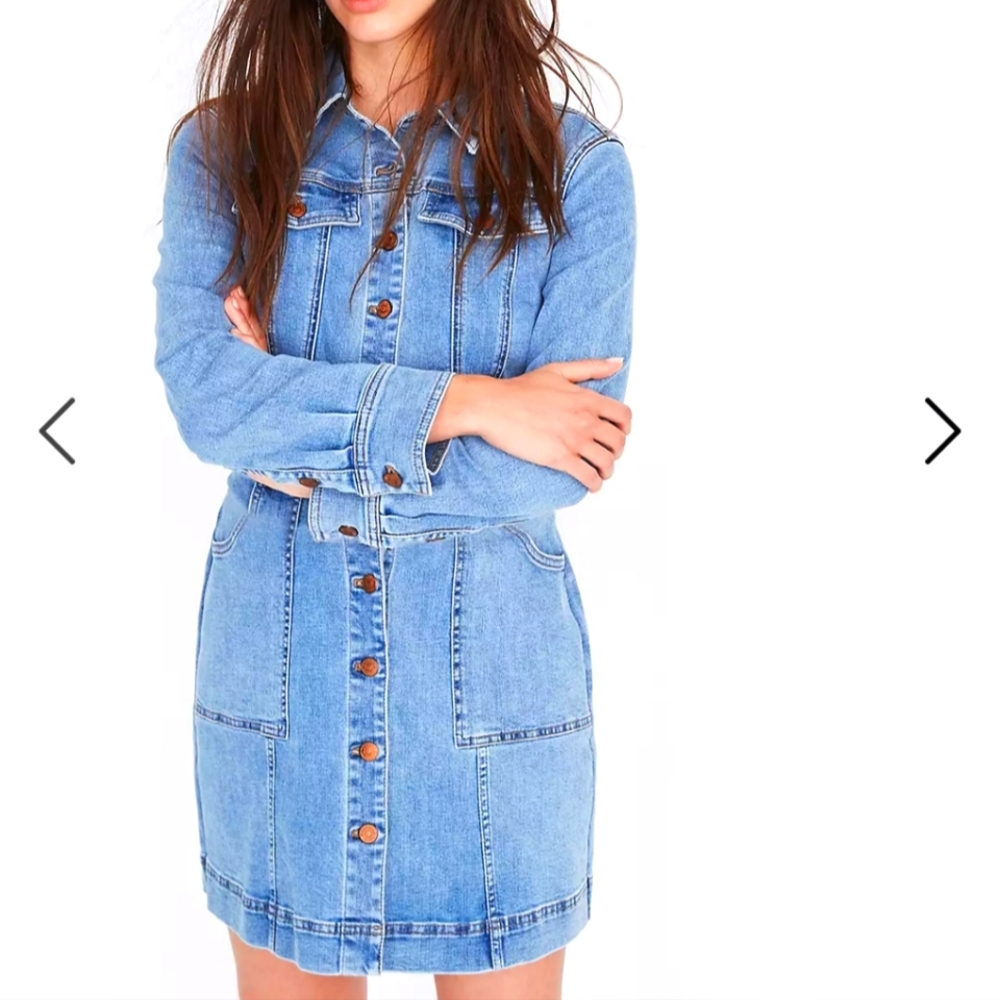 Like New Madewell Denim Structured Shirtdress